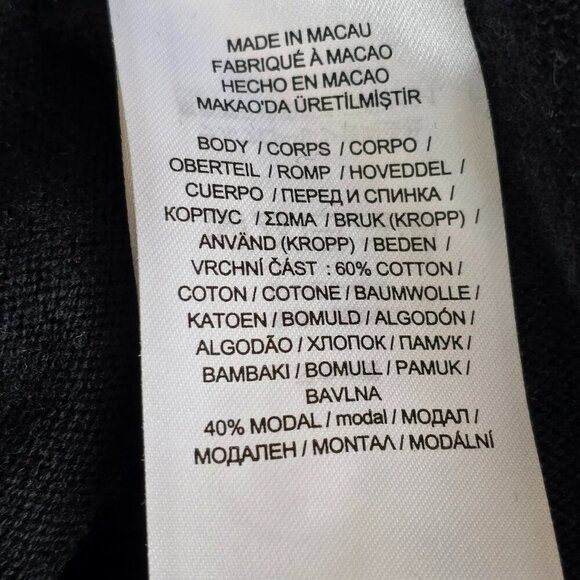 WOMENS BLACK LABEL LAUREN RALPH LAUREN BATWING SLEEVE BOAT NECK BLACK SWEATER SM - Picture 5 of 7